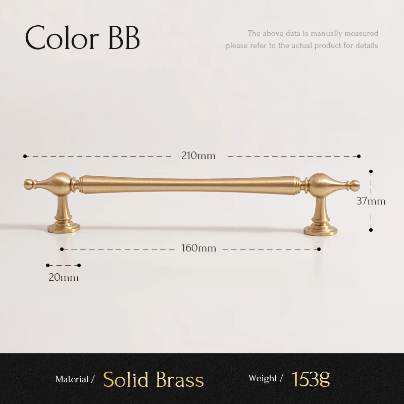

Сантая Ручка для шкафа из латуни матовая