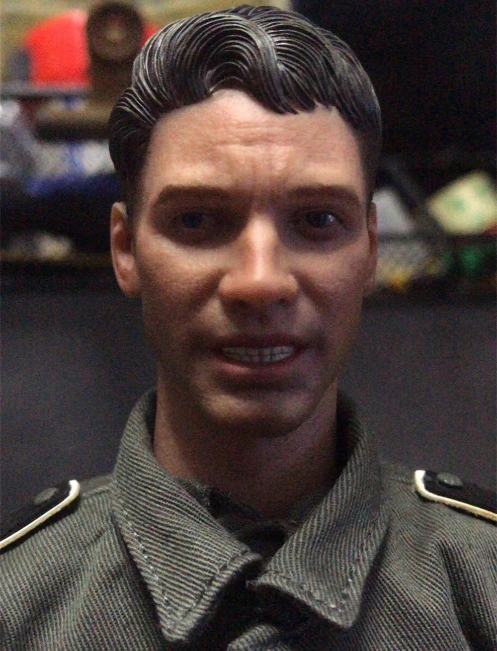 

Facepoolfigure 1/6 FP-007A WWII Series Ardennes War Battle Male Vivid Head Sculpt Carving with Neck Connector Fit 12" Action DIY