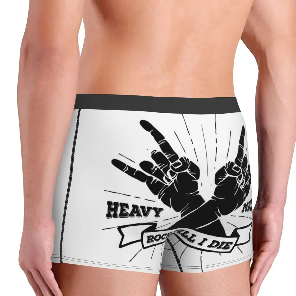 Мужское нижнее белье из тяжелого металла рок ролл Музыка Новинка боксеры