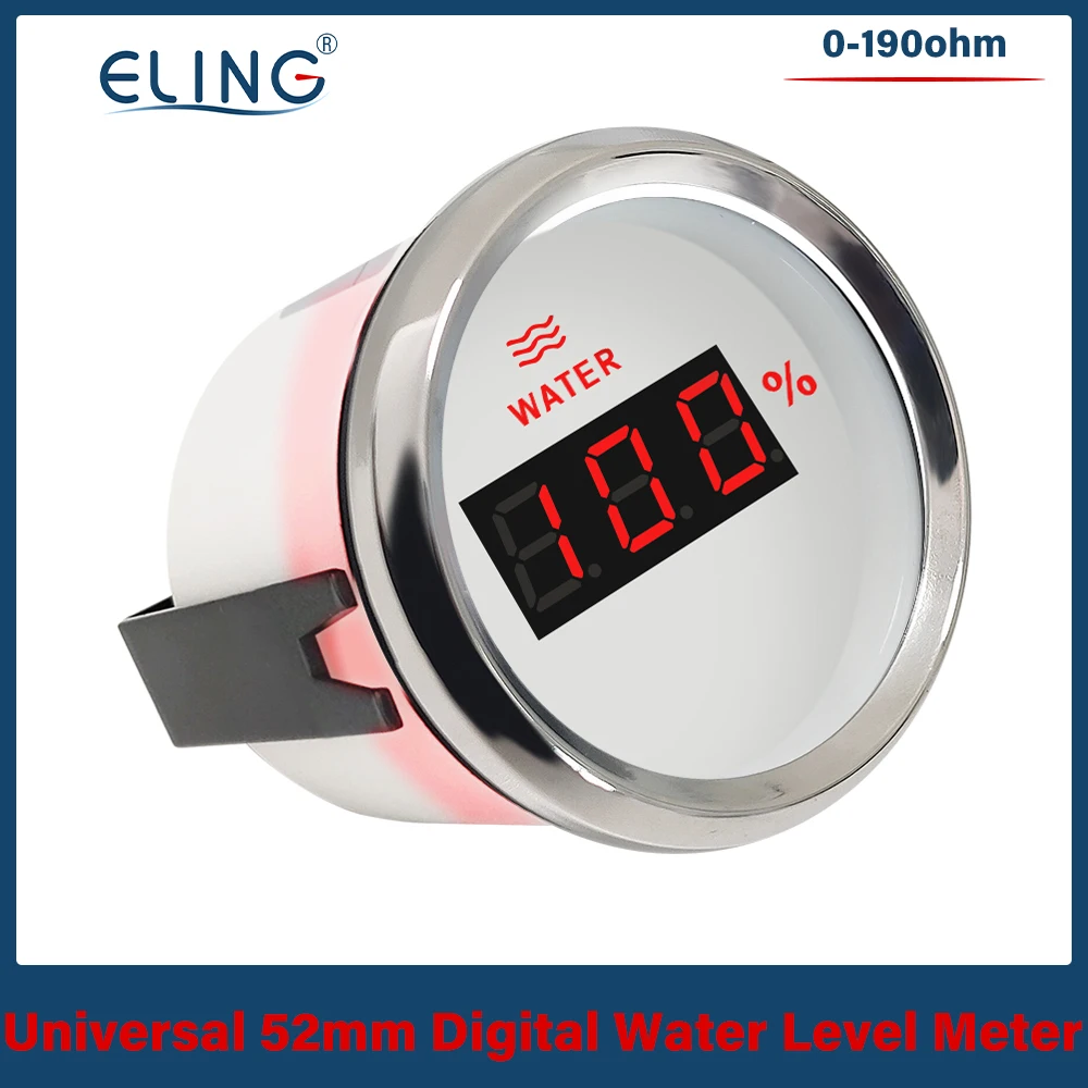 

ELING 0-190 ohm/240-33 ohm Waterproof Car Boat Digital Water Level Gauge with Red Backlight 9~32V for Boat Truck Car
