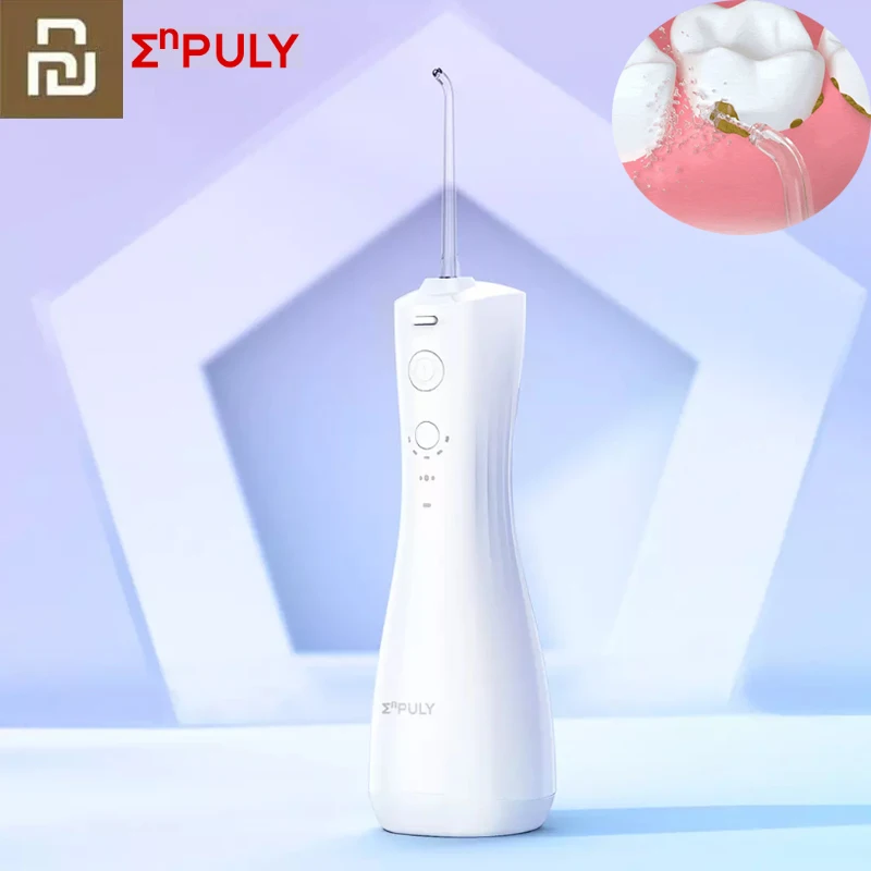 Ирригатор полости рта Youpin с резервуаром для воды 250 мл, Электрический Стоматологический Ирригатор с 6 режимами, водонепроницаемость IPX7, портативный мини-очиститель зубов