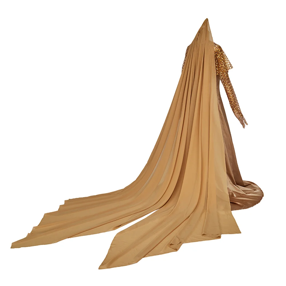 Костюм для косплея Леди Джессики женское желтое платье с аксессуарами бальное