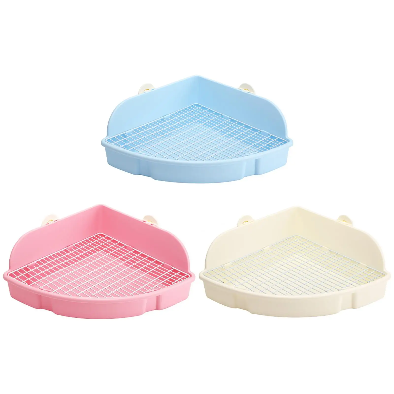 

Bunny Litter Box Corner Potty Pet Toilet Open Training Tray for Guinea Pig
