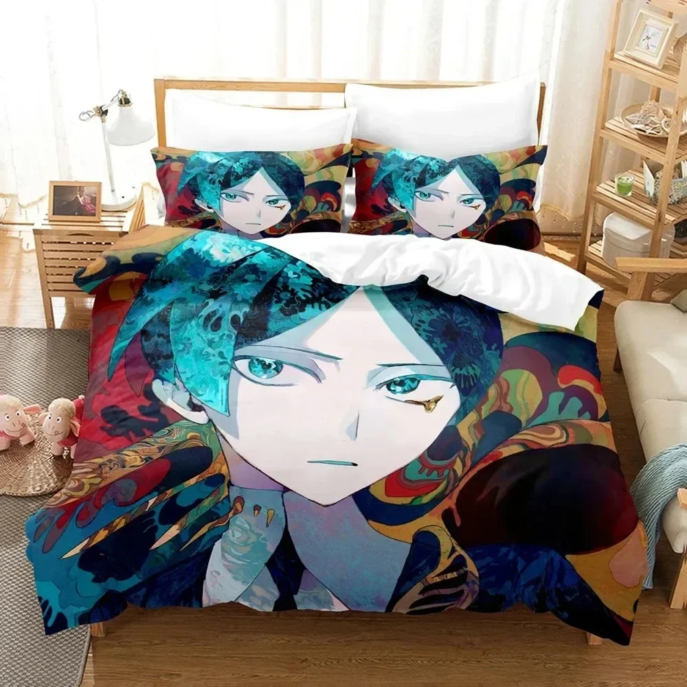Комплект постельного белья с 3D принтом аниме Houseki no Kuni для мальчиков и девочек