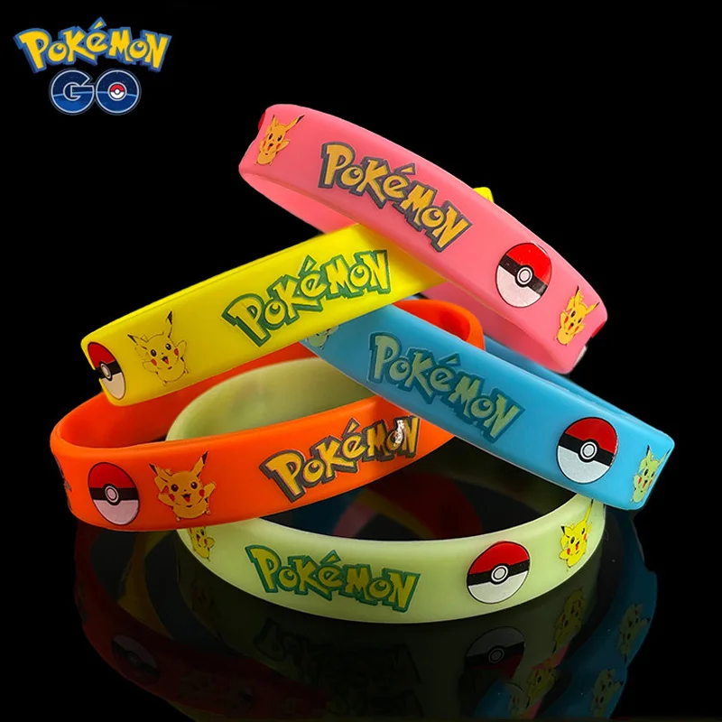 Силиконовый браслет с аниме покемоном карманный эльфа Пикачу Детские Мультяшные
