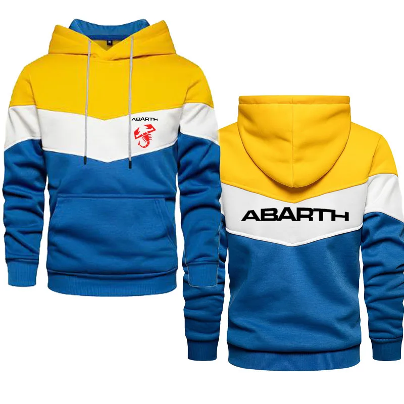 

2022 Fashion casual hip hop men's clothing high quality pullover abarth logo print Contrasting Youth Vitality Men's Sweatshirt