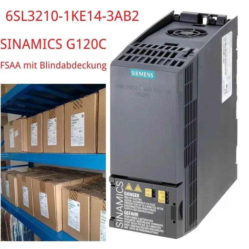 

6SL3210-1KE14-3AB2 новый бренд SINAMICS G120C Номинальная мощность 150% кВт с перегрузкой для 3 сек 3AC380-480V