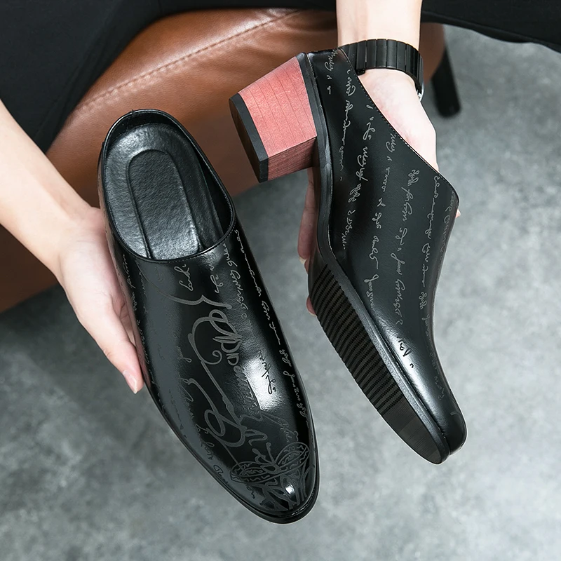 

Hot Sale Crocodile Men's Heel shoes Formal Leather Brown Men Loafers Dress Shoes Fashion Mens Casual Shoes Zapatos Hombre 2021