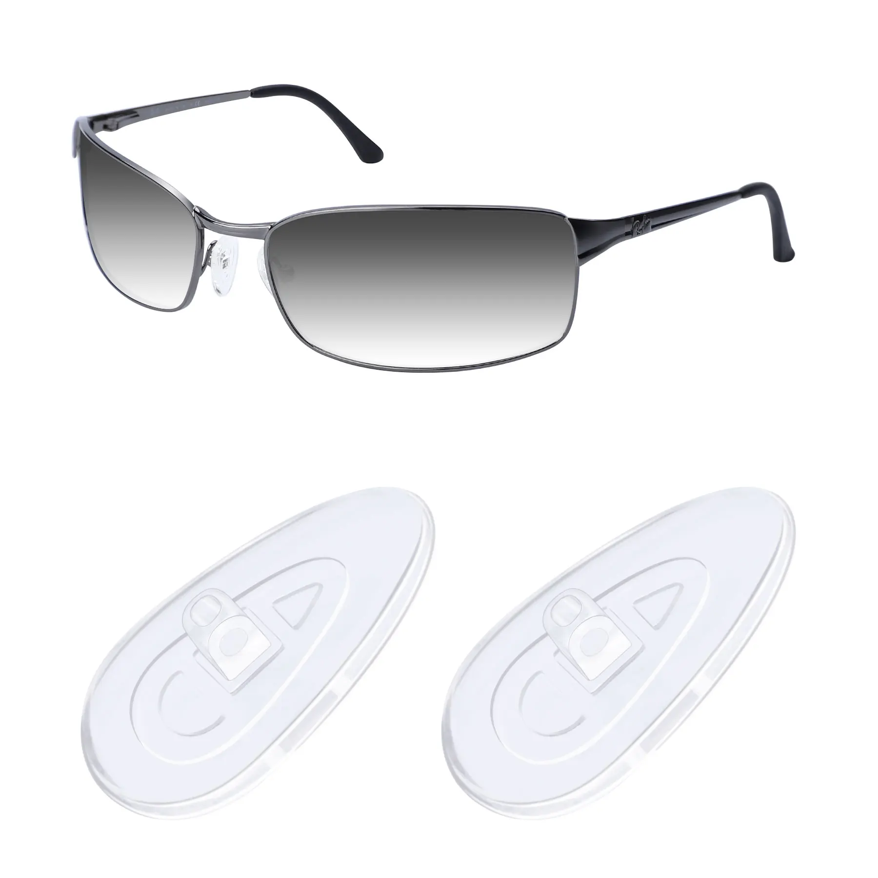 Резиновые прозрачные Замена очков OOWLIT для Oakley Full Turn / Kick Over Draw Up Monnglow Gauge 5 1