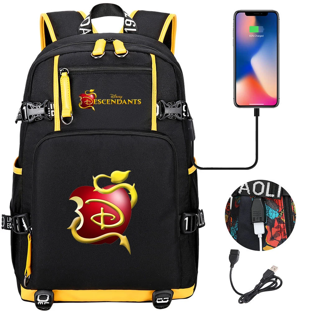 Schoolbag Large Capacity Laptop Bag Waterproof Multifunction Usb Charging Mochila