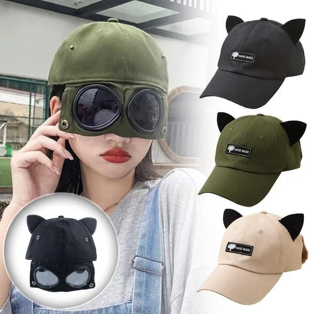 

Позитивная и отрицательная шапка с двумя надписями в стиле хип-хоп, с утиным языком и кошкой, бейсболка, кепка, уличные солнцезащитные очки