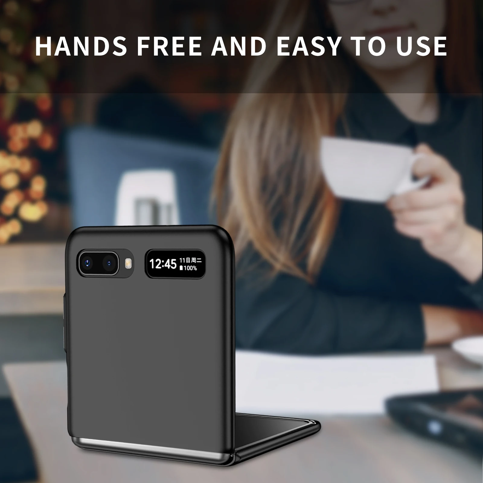 Складной дизайнерский чехол для телефона из поликарбоната Samsung Galaxy Z Flip 2 1 5G Flip2 Flip1