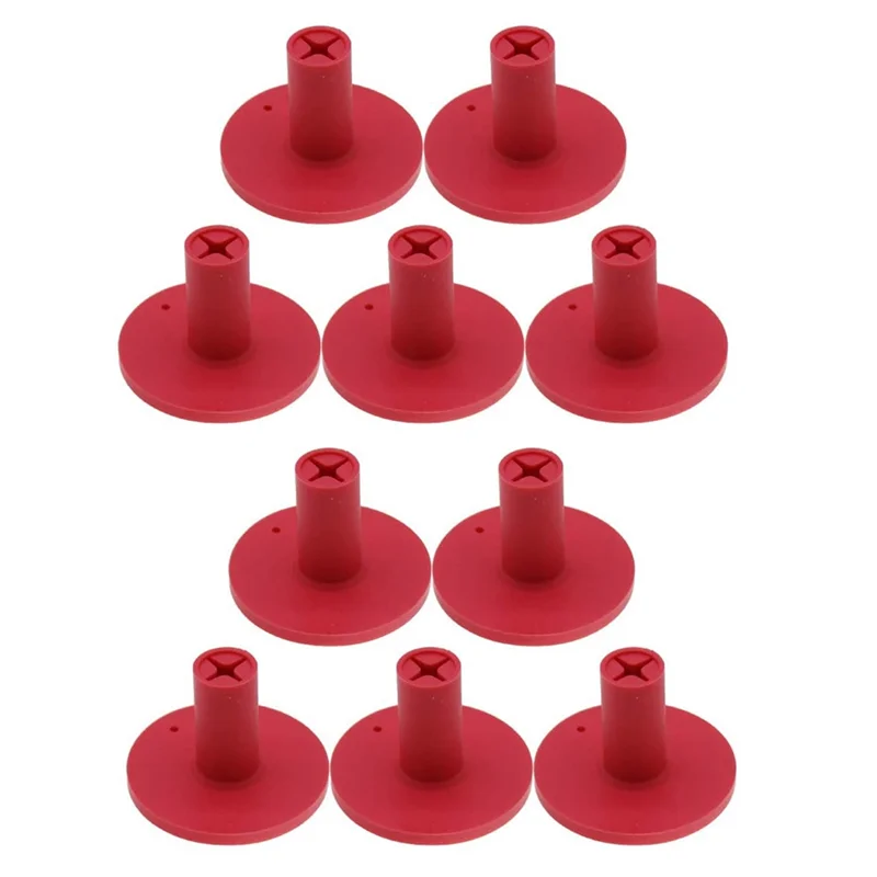 

10Pcs Golf TPR Tee Holder Set for Golf Driving Range Tee Practice Tool Professional Golf Tees,Red