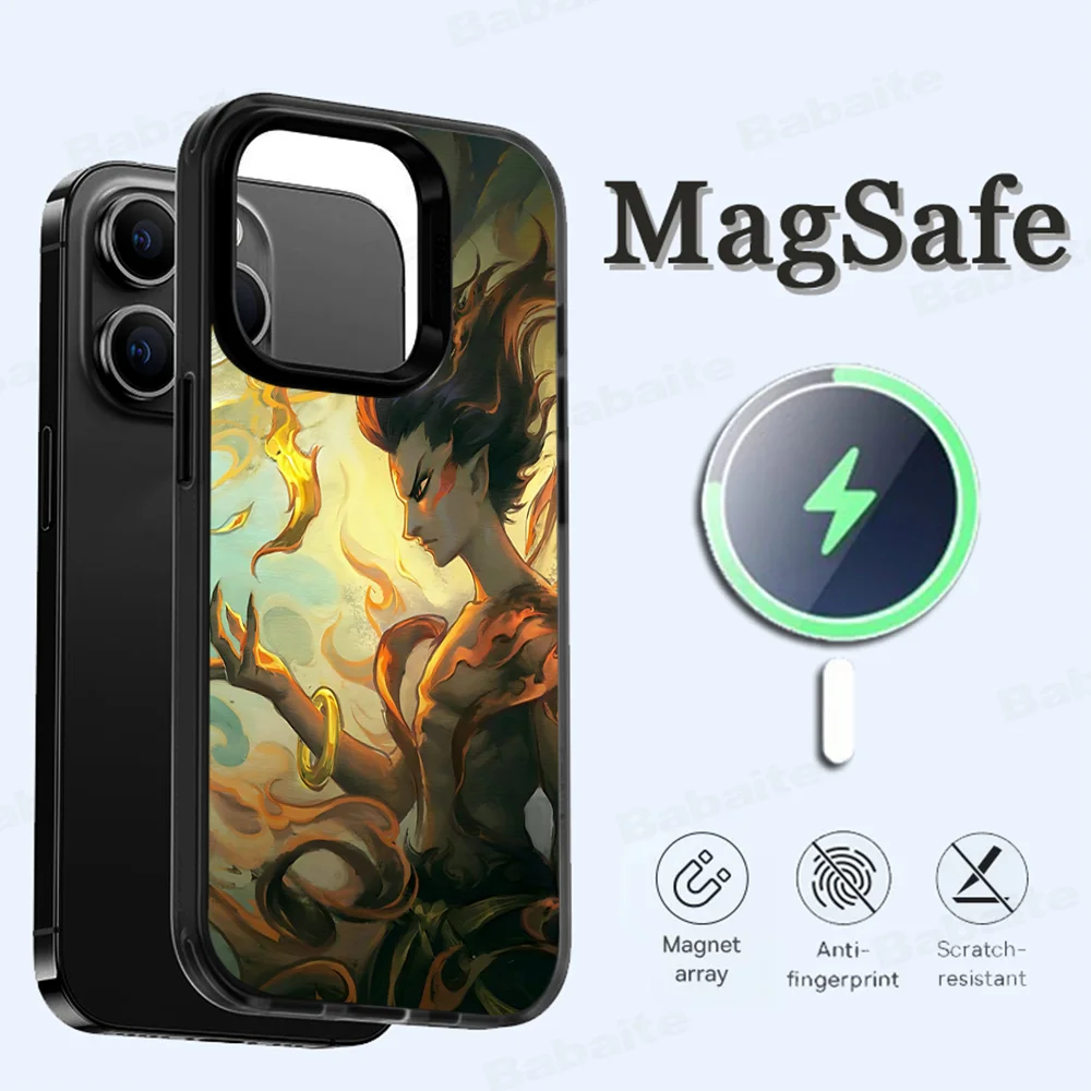 Hit Movie Nezha B-Birth Of The DD-emon Детский чехол для телефона Магнитный IPhone 16 14 13 12 11 15 Pro Max Plus
