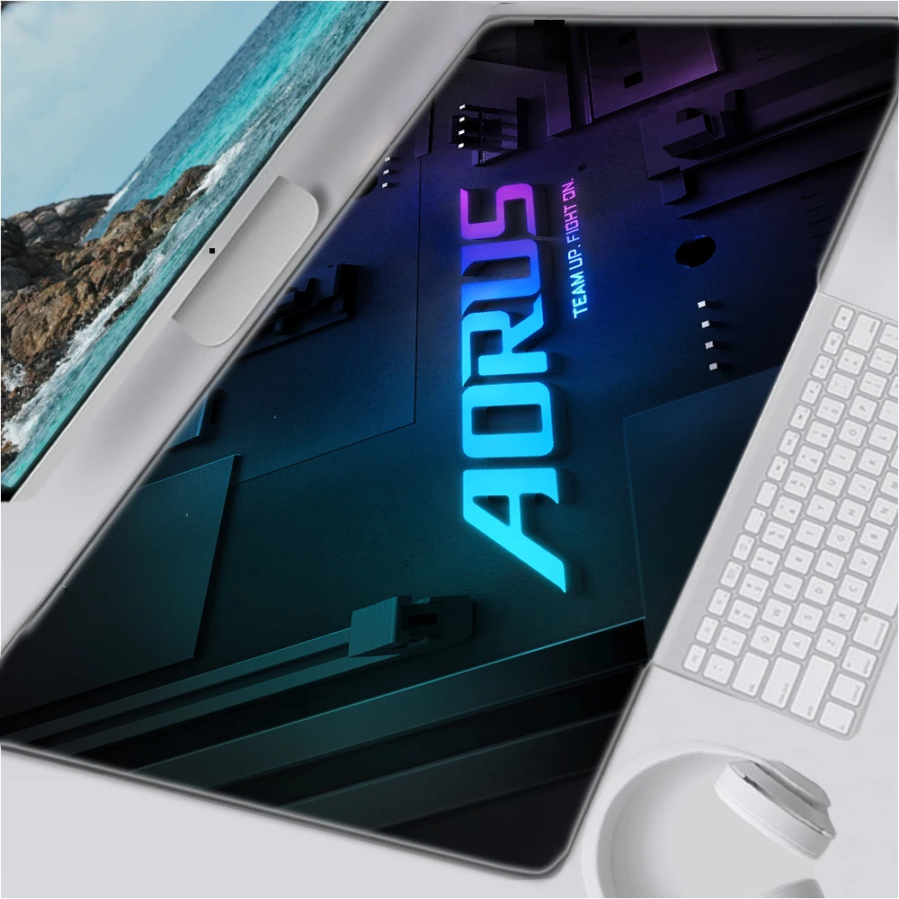 

Aorus Mouse Pad Gaming Mouse Pad Large Overlock Rubber Mausepad XXL 900x400 PC Gamer Computer Keyboard Mause Mat Desk Mat