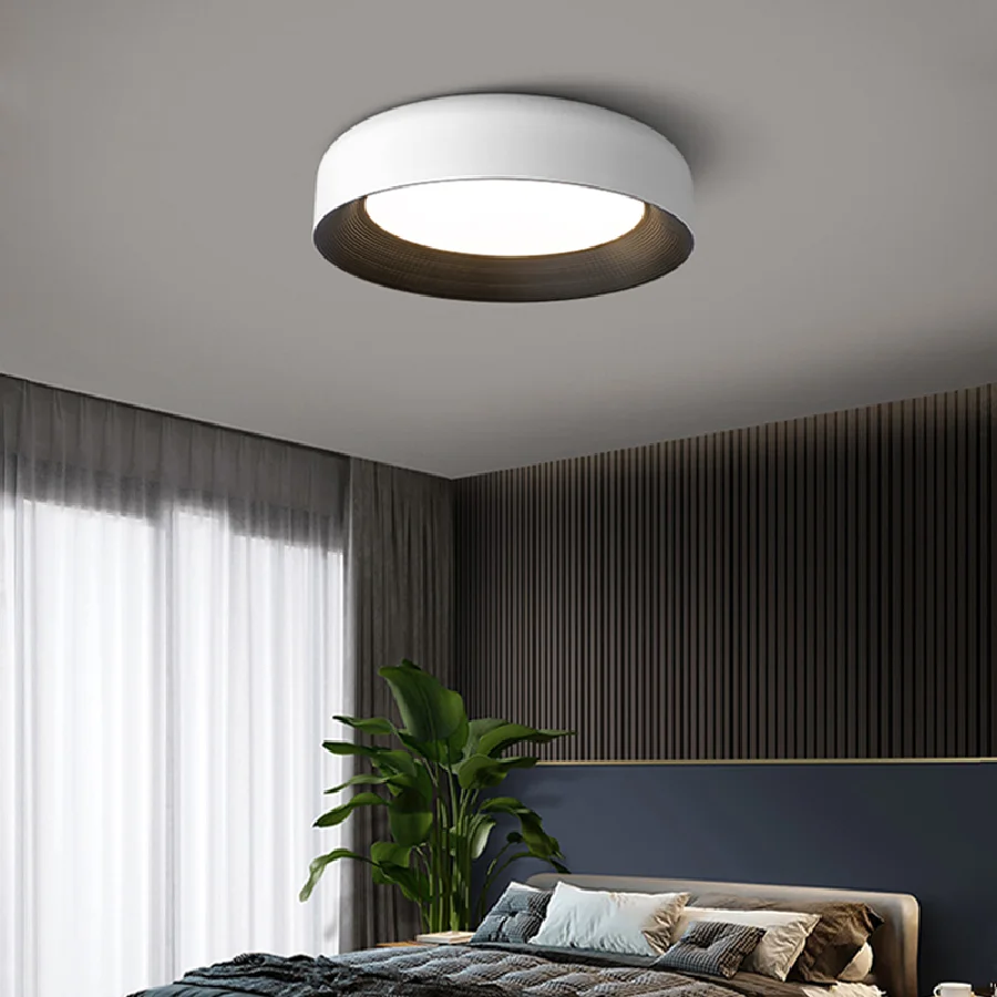 

Светильники для спальни, простые современные светильники для столовой, кабинета, Светильники для основной спальни, минималистические круглые светильники для потолка