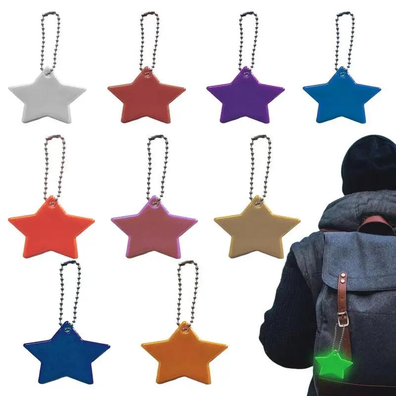 

Светоотражающая фотовспышка 10 шт., ночная передача, рефлектор безопасности, фиксированная цепь для ремня, сумка, велосипедная Защитная Экип...