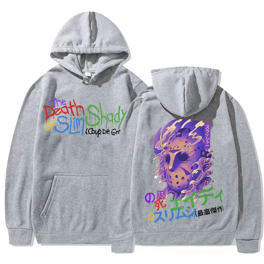 Толстовка с капюшоном Death of Slim Shady в японском стиле Eminem хип-хоп рэп худи для мужчин