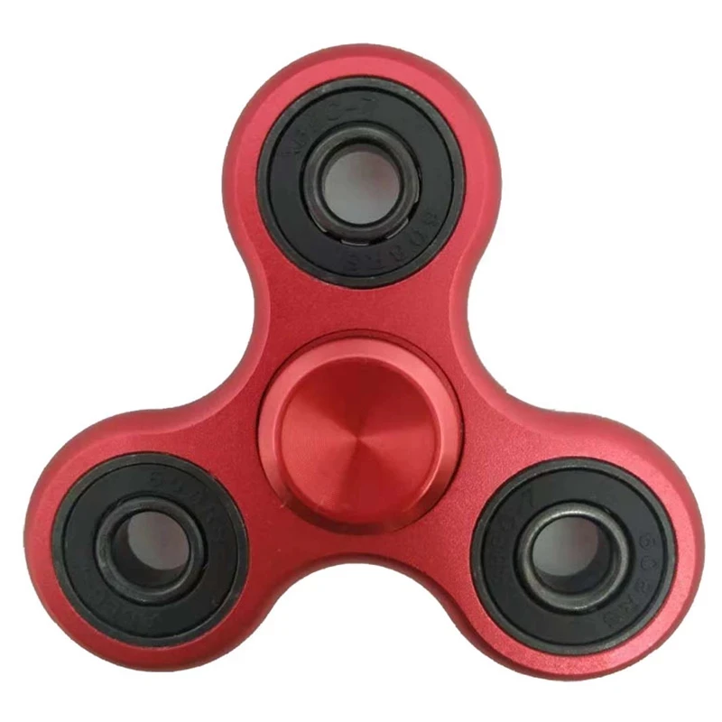 70mm Triangle Finger Aluminum Alloy Metal Spinner No Box R188 Bearing Turn for 5 Minutes Child Toys Decompression Toy Spinner enlarge