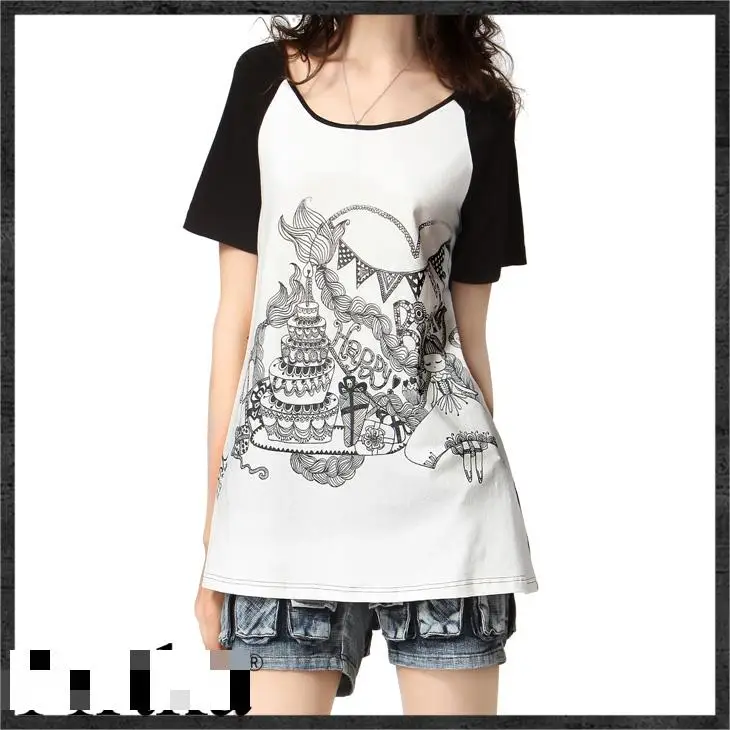 

Summer T Shirt Women Short Sleeve Printing Tee For Women