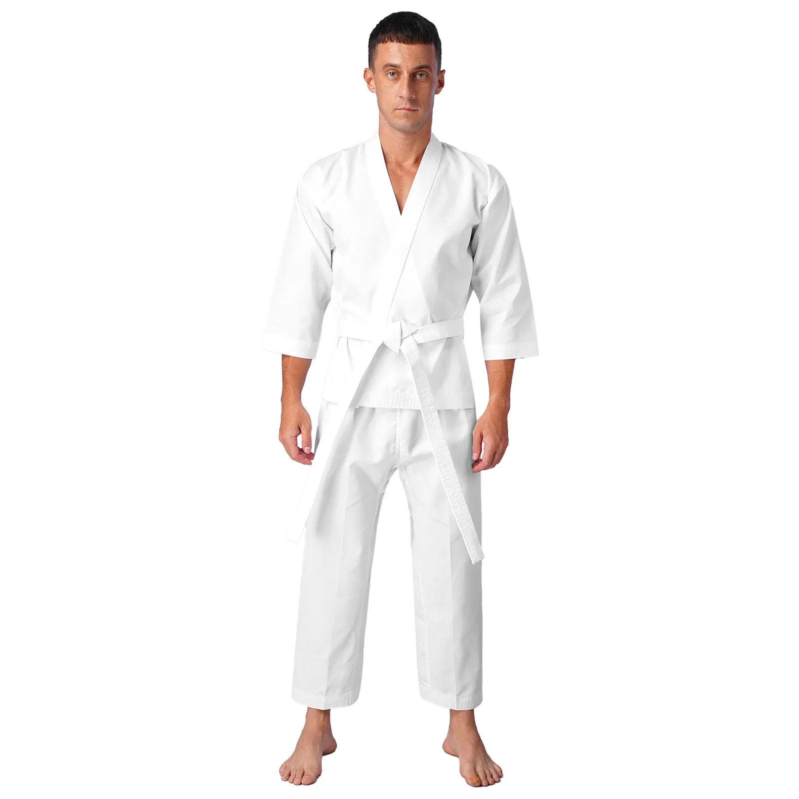 

Adult Professional Karate Gi Uniform Taekwondo Brazilian Jujitsu Training Martial Arts Jacket Pants Halloween Cosplay Costumes