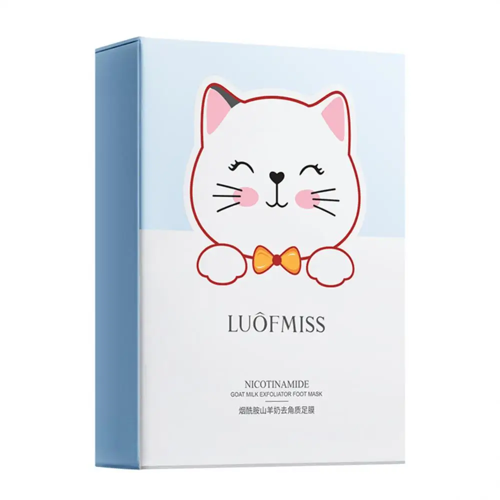 

Moisturizing Exfoliating Foot Mask Socks 1Pair Goat Milk Remove Dead Skin Whitening Repair Cuticle Hand Mask Tender Skin Care