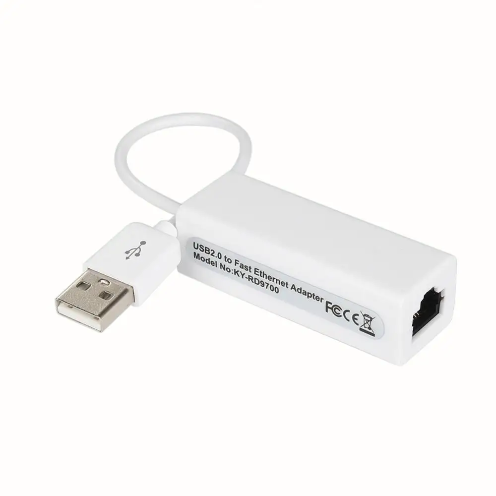 Для Ethernet Lan RJ45 сетевая карта белая кабель USB2.0 линейная адаптер для Windows 7/8/10/XP