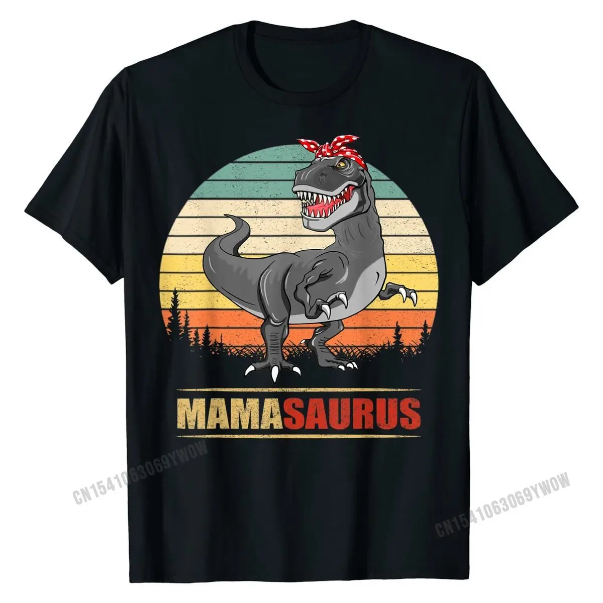 

Mamasaurus T rex Dinosaur Funny Mama Saurus Family Matching T-Shirt Unique Cotton Men's T Shirt Normal Funny T Shirt
