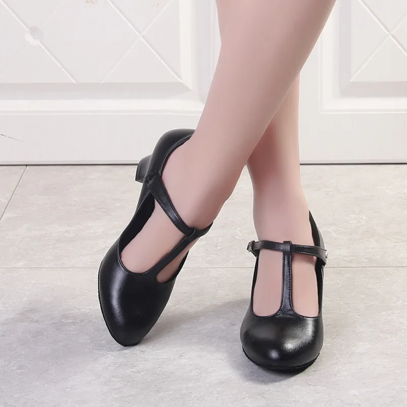 Ladies dance shoes women Modern soft soled dance shoes high heels bullfight cha cha tango remba dance shoes social dance shoes