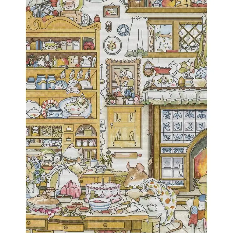 Набор для вышивки крестиком миссис Маус