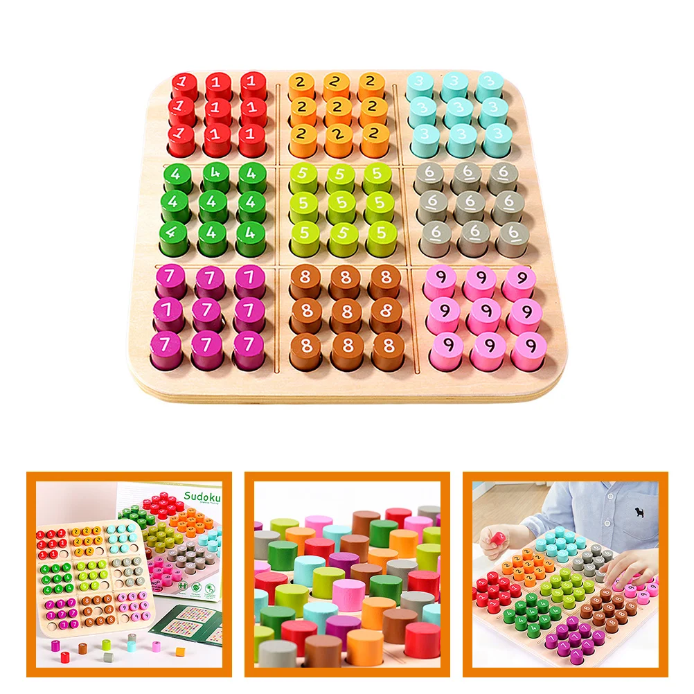 

Kids Supplies Sudoku Wooden Game Children Plaything Desktop Chess Toy Arithmetic