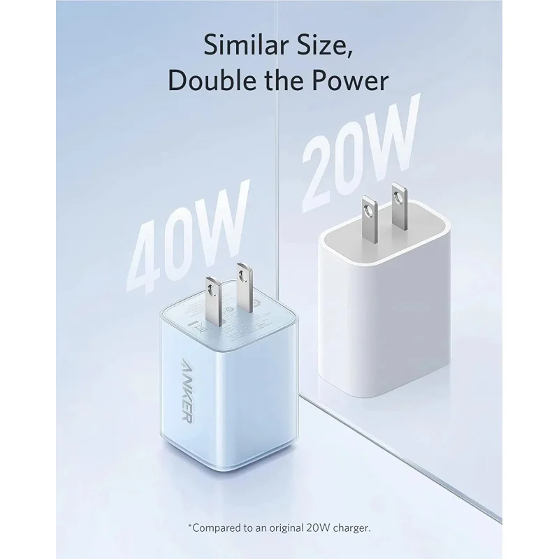 Cena Ładowarka Anker 521 (Nano Pro),40W PIQ 3.0 Dual Port Kompaktowa Szybka ładowarka USB C, Dla IPhone 13/13 Mini,Xiaomi