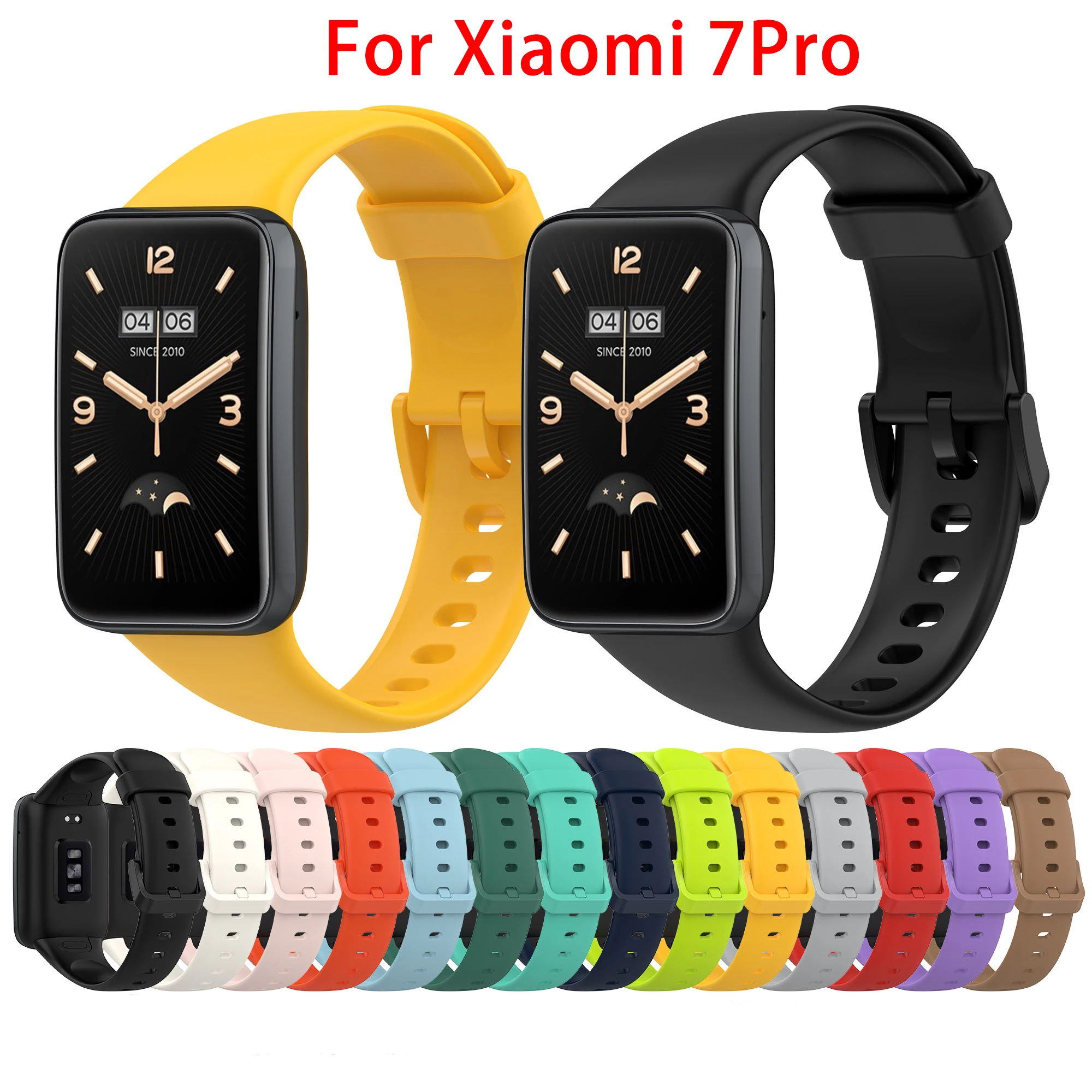 

10pcs For Xiaomi Mi Band 7 Pro Strap Sport Bracelet Watch Silicone Wrist Strap Multicolor Replacement For Xiaomi Mi Band 7pro