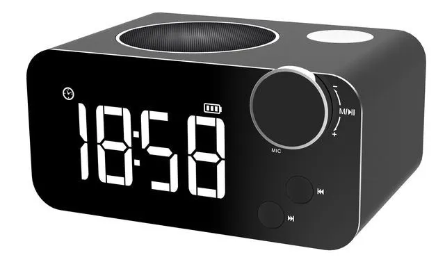 Bedroom Bluetooth Speaker Handsfree Wireless Stereo Music Pl