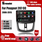 Автомагнитола для Peugeot 207 CC 2006-2015, Android, 2 Din, мультимедийный видеоплеер, GPS, 4G, DVD, стерео, динамик для Carplay, аудио, аксессуары