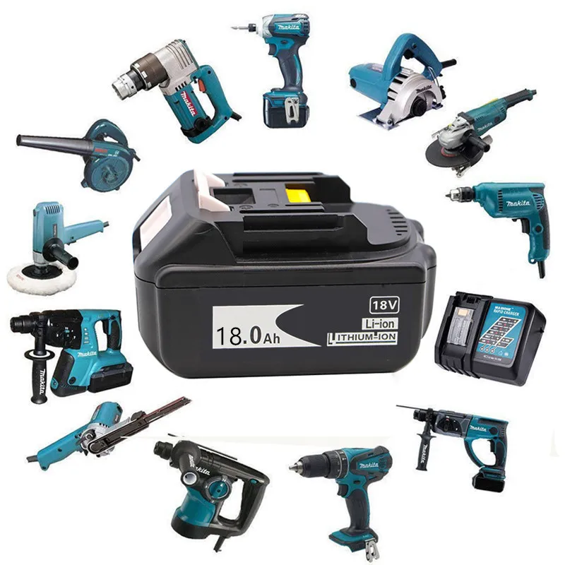 Оригинальный аккумулятор BL1860 18 в 18000 мАч литий-ионный для Makita В батарея BL1840 BL1850