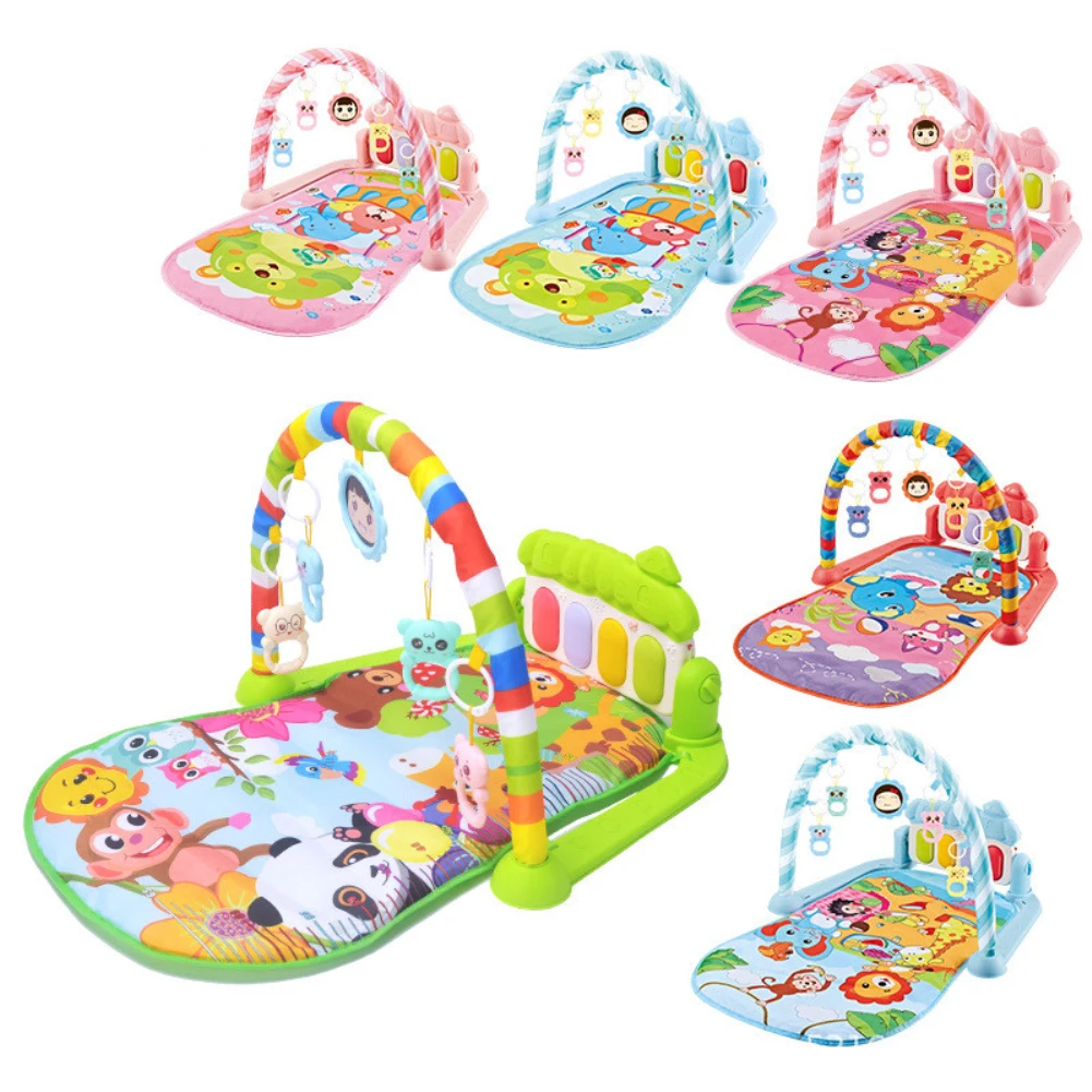 

Baby Fitness Rack Music Pedal Piano Toy 0-36 Months Newborn Baby Play Mat Baby Pedal Piano Baby Activity Gym