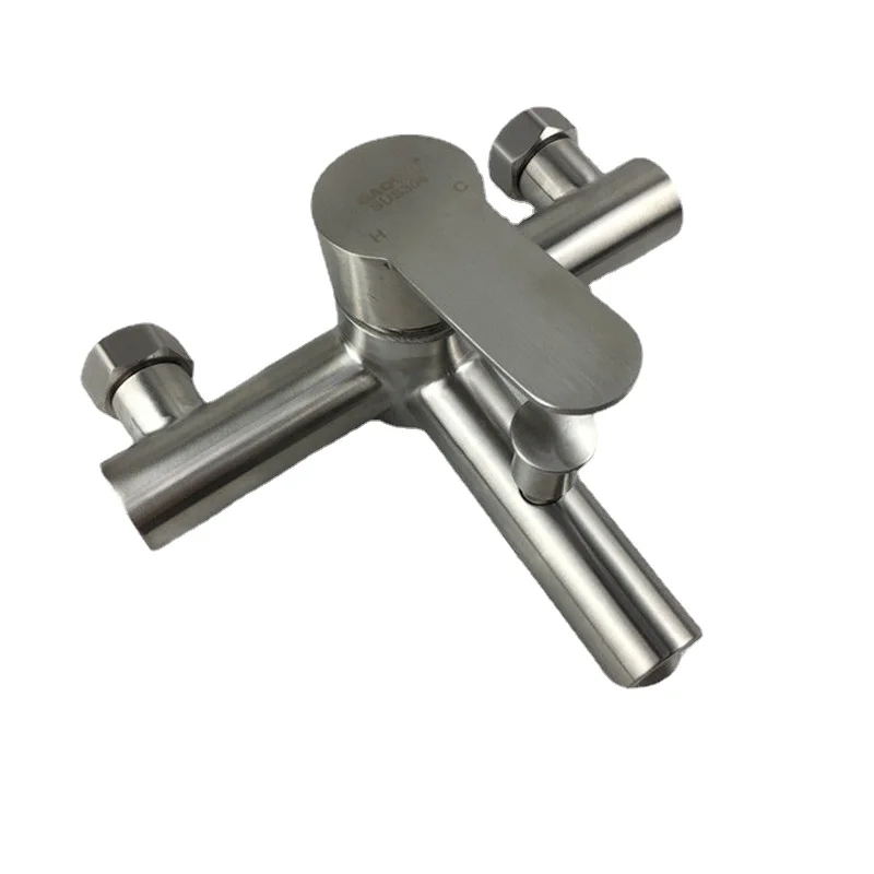 

Wall Mount Showers Faucets Bathroom Thermostatic Mixing Valve Cold Steel Shower System Copper Wannenarmatur Shower Tap LG50LT