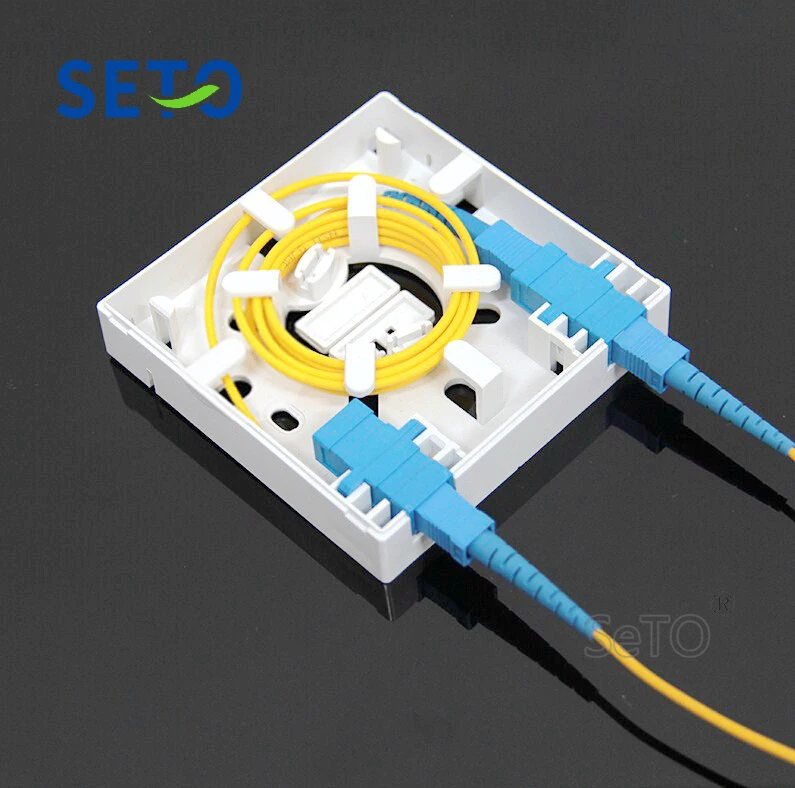SeTo 86 Type 2 Port Wall Mountable Mount SC Fiber Termination Box | Electrical Sockets