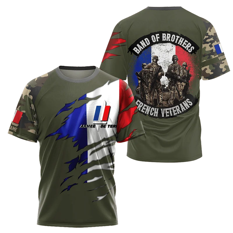 

Новинка 2023, летняя мужская футболка, модная детская футболка с 3D принтом, французская футболка, Одежда большого размера с короткими рукавами, женская футболка для мальчиков