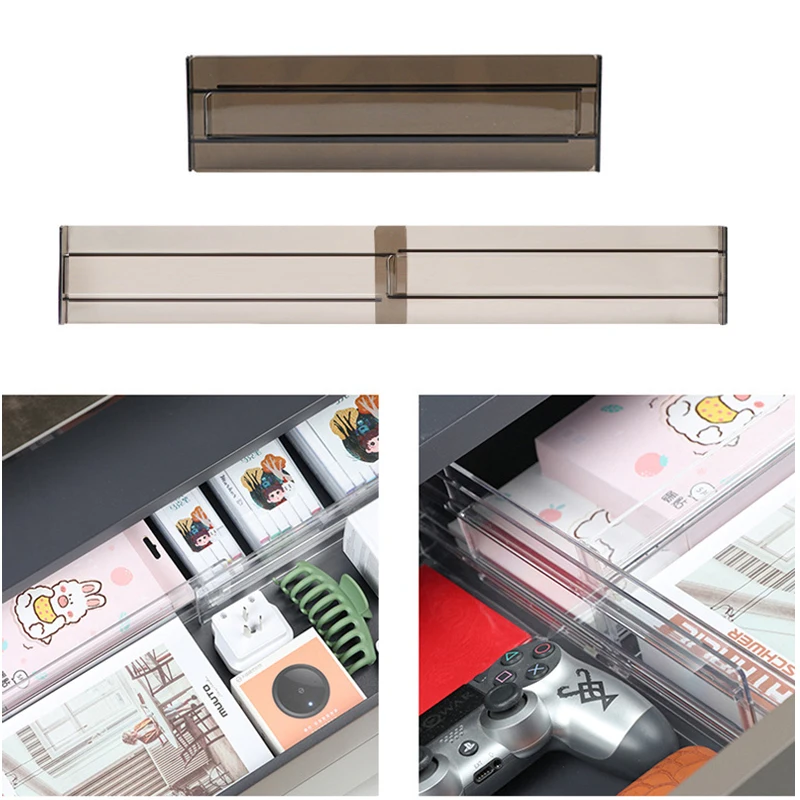

Adjustable Drawer Cabinet Storage Partition Divider DIY Telescopic Clapboard Drawer Divider Wardrobe Separator Storage Organizer