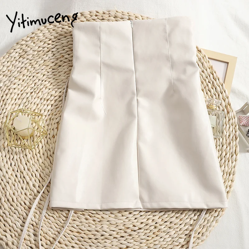 Готическая юбка-карандаш женская мини-юбка из искусственной кожи в стиле хиппи