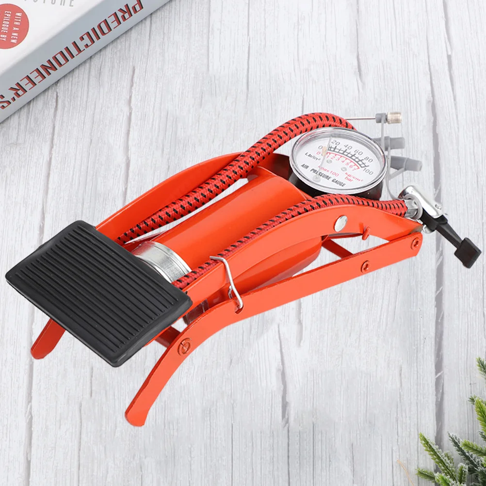 

1pc Automotive Inflator Mini Portable Inflator Air Pump Foot Pedal Air Pump for Car Use (Red) Tire compressor