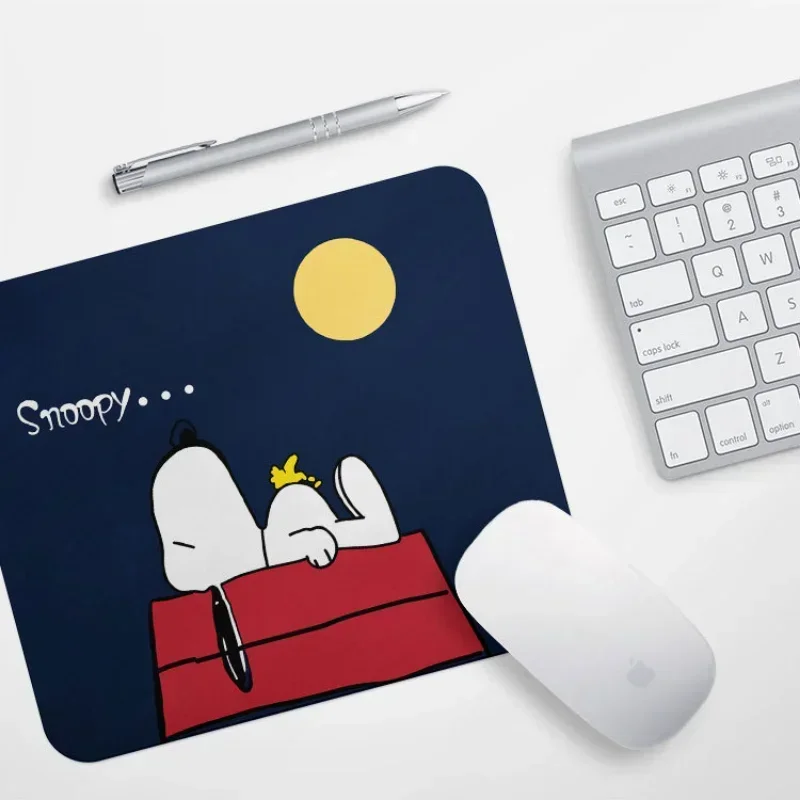 Новый Коврик для мыши в стиле аниме Snoopy нескользящий утолщенный игровой коврик