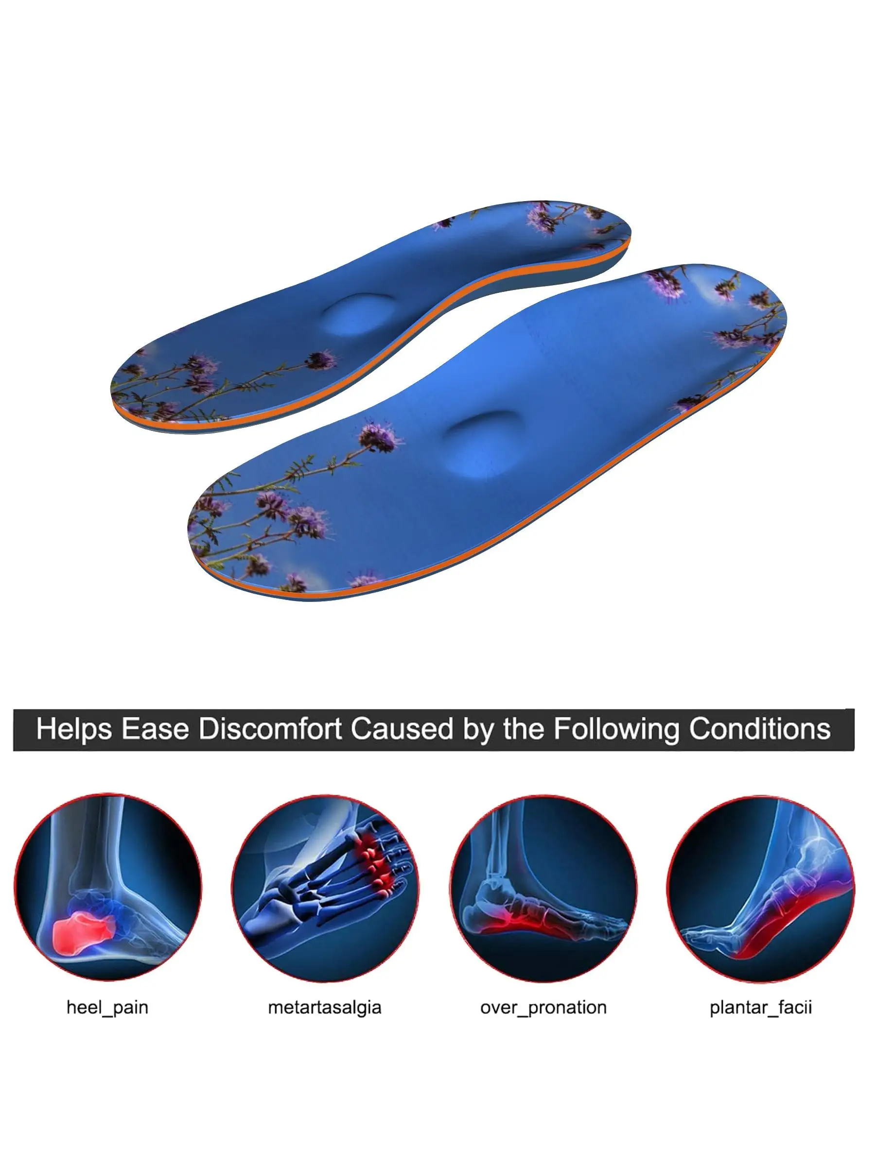 Arch Support Orthopedic Insole Plantar Fasciitis Heel Pain Orthotic Insole Orthotic Flat Foot Comfort Sole Pad