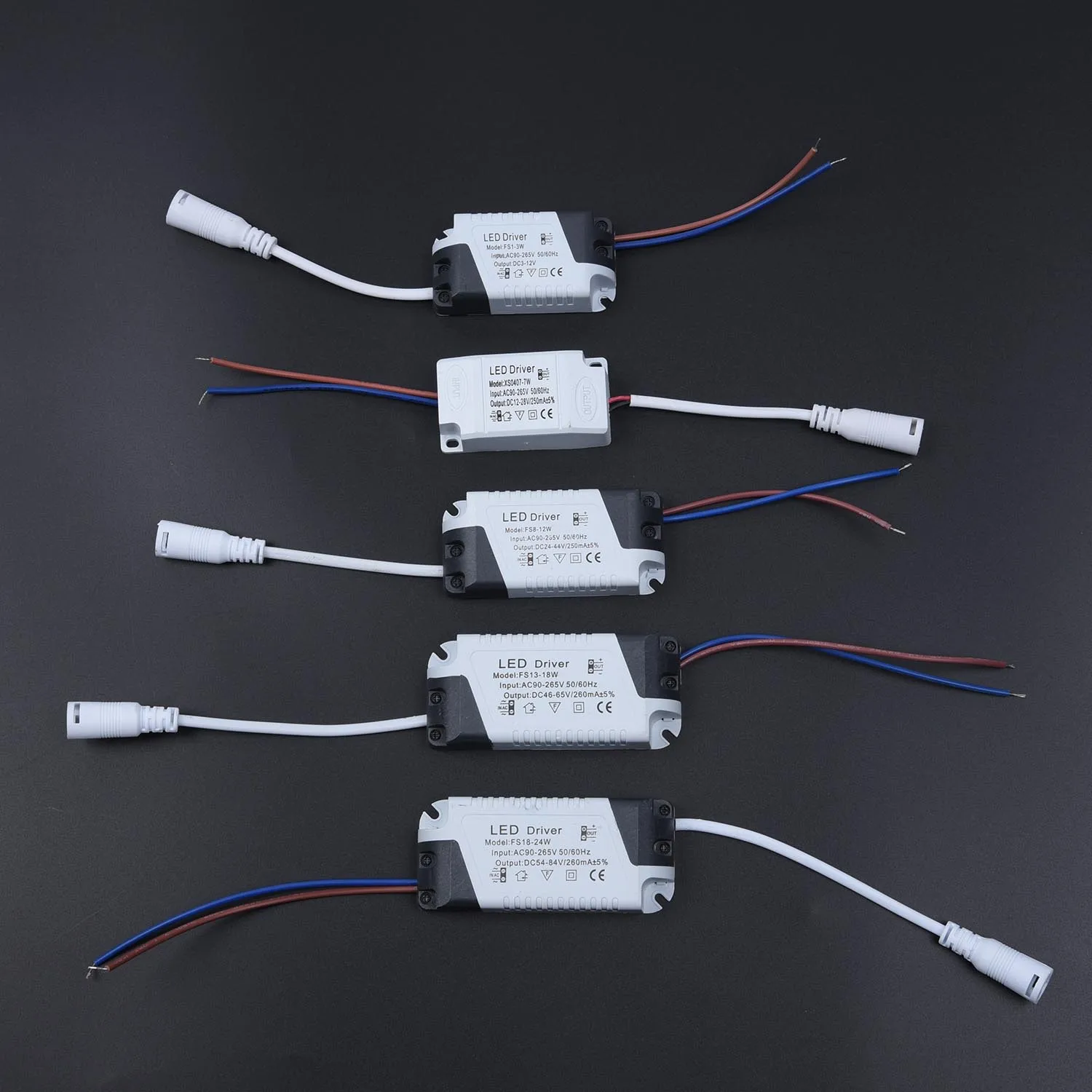 

AC90~265V 3~24W LED Driver Power Supply Adapter Transformer For LED Lights Constant Current Power Drive