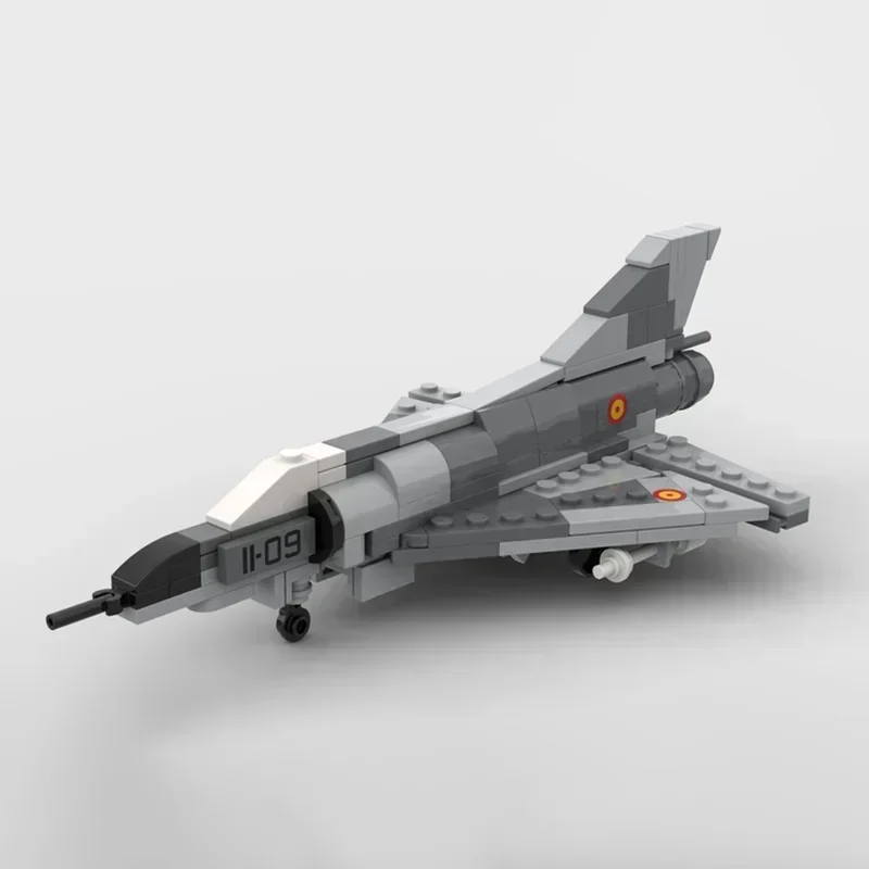 Знаменитая военная серия: Конструктор MOC, масштаб 1:72, модель Mirage IIIE, технологичные кирпичики, самолет для самостоятельной сборки, игрушка, праздничный подарок (art.: 3920dca255485) - 3920dca255485