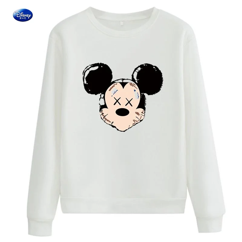 

Disney Cartoon Mickey Mouse Graphics Sudaderas De Mujer Crewneck Long Sleeve Fleece Thick Warm Autumn Winter Sweatshirt Women