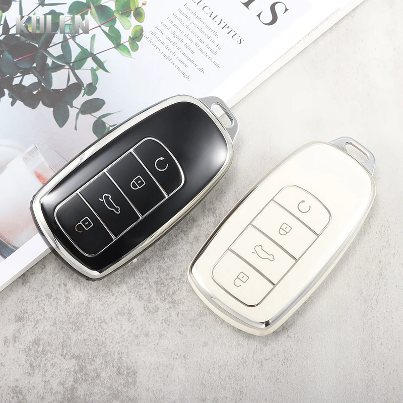 

Новинка ТПУ чехол для автомобильного смарт-ключа чехол для Chery Tiggo 7 Pro 8 PLUS Arrizo 5 удаленный ключ 4 кнопки защитный держатель брелок без ключа