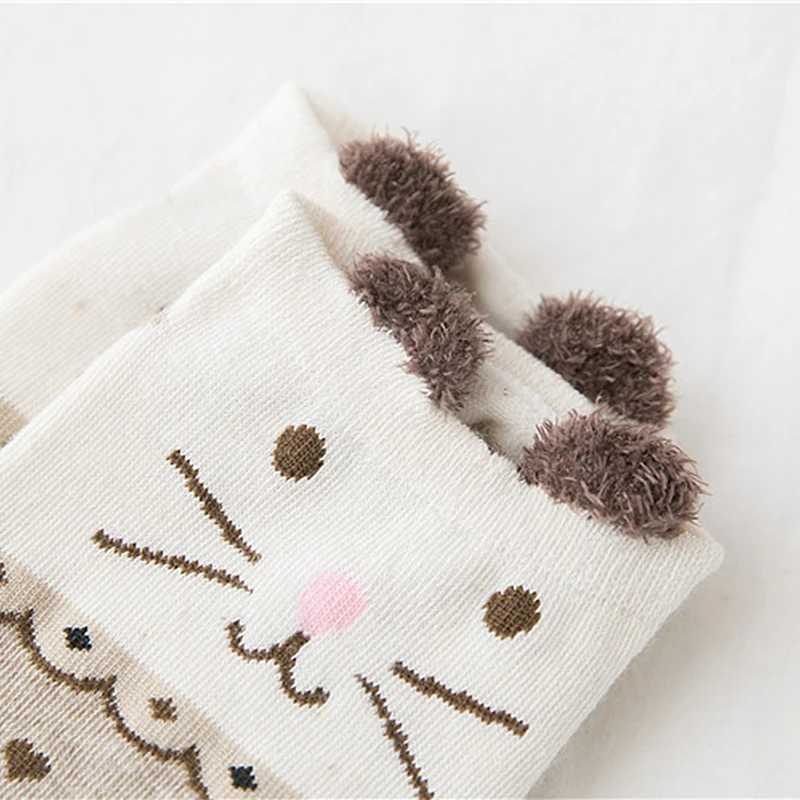 22 Style 5pairs Cute Animal Cotton Socks Female Kawaii Cat With Dog Summer Short Sock Slippers Women Casual Soft Funny Boat Sock